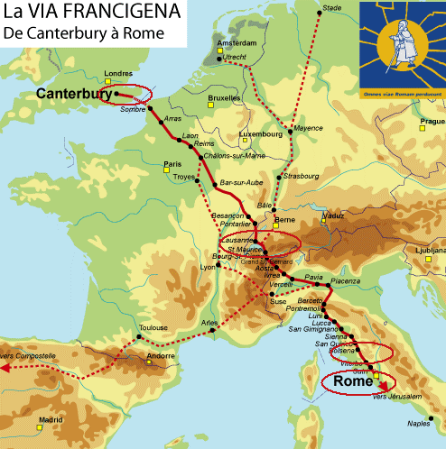 via francigena map
